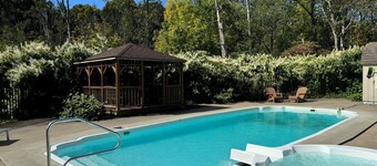 Cottage Retreat w Heated Saltwater Pool – 2 Miles to Cooperstown Dreams Park!
