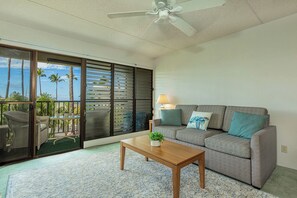 TV, books - Across Kamaole Beach Park II with 2 resort pools summer deals (Kihei)