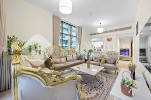 Living room - Bloomfields Canal View 2Br Business Bay (Dubai)