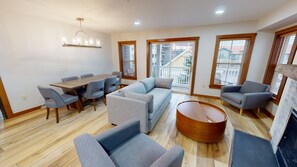 Fireplace - NEW! Allegheny Springs 245 - Brigham Two Bd Plus Condo (Snowshoe)