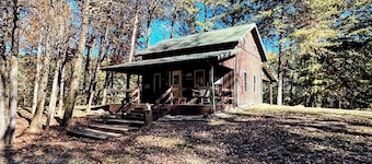 Pine Oaks Cabin includes Guest Pole Barn. Modern comfort meets county living.