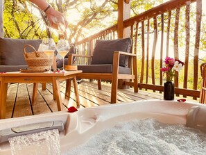 Terrace/patio - Les Lodges du Quercy (Les Pechs du Vers)
