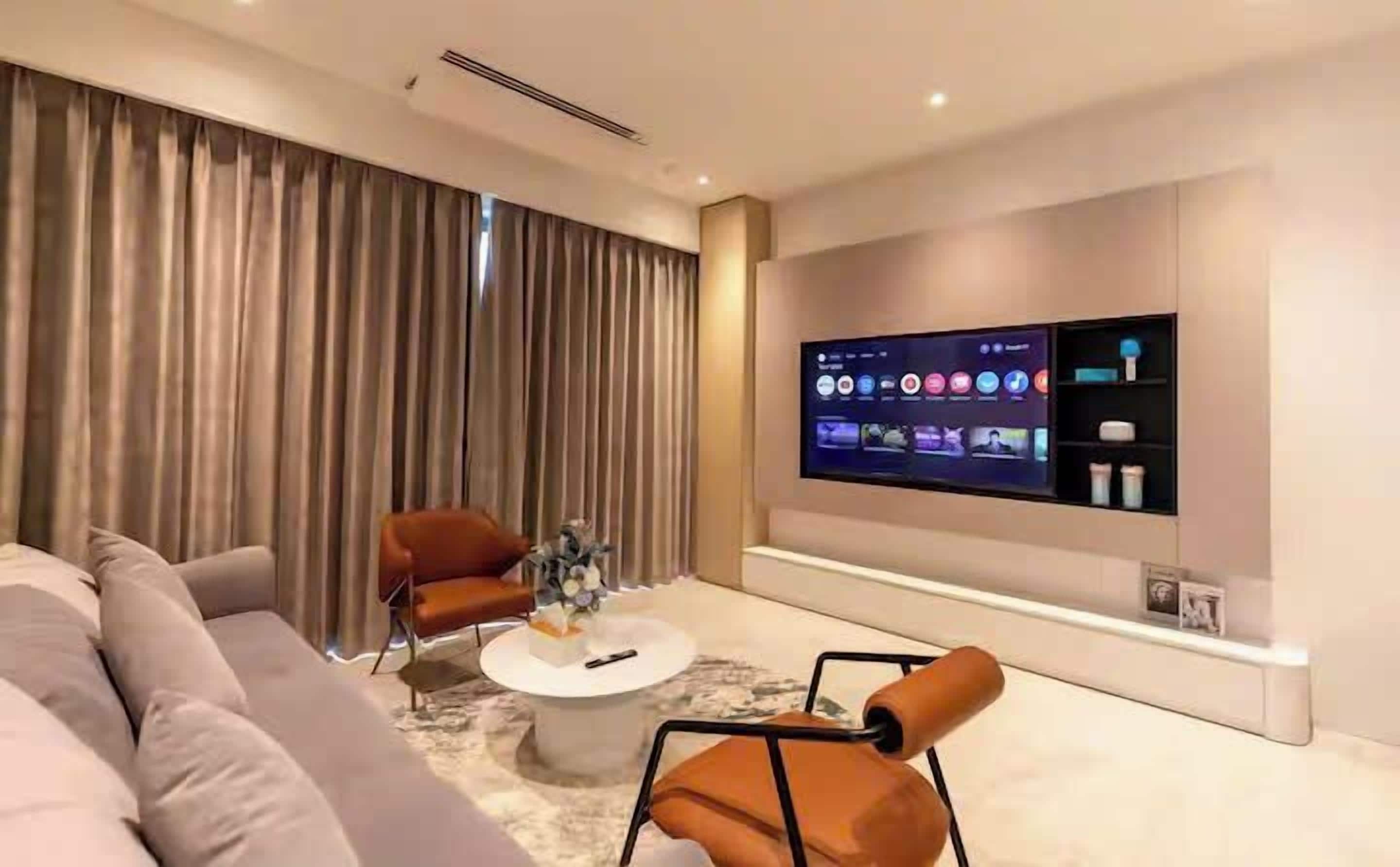 Presidential-Suite, 2 Schlafzimmer, Zutritt zur Club Lounge, Flussblick | Wohnbereich