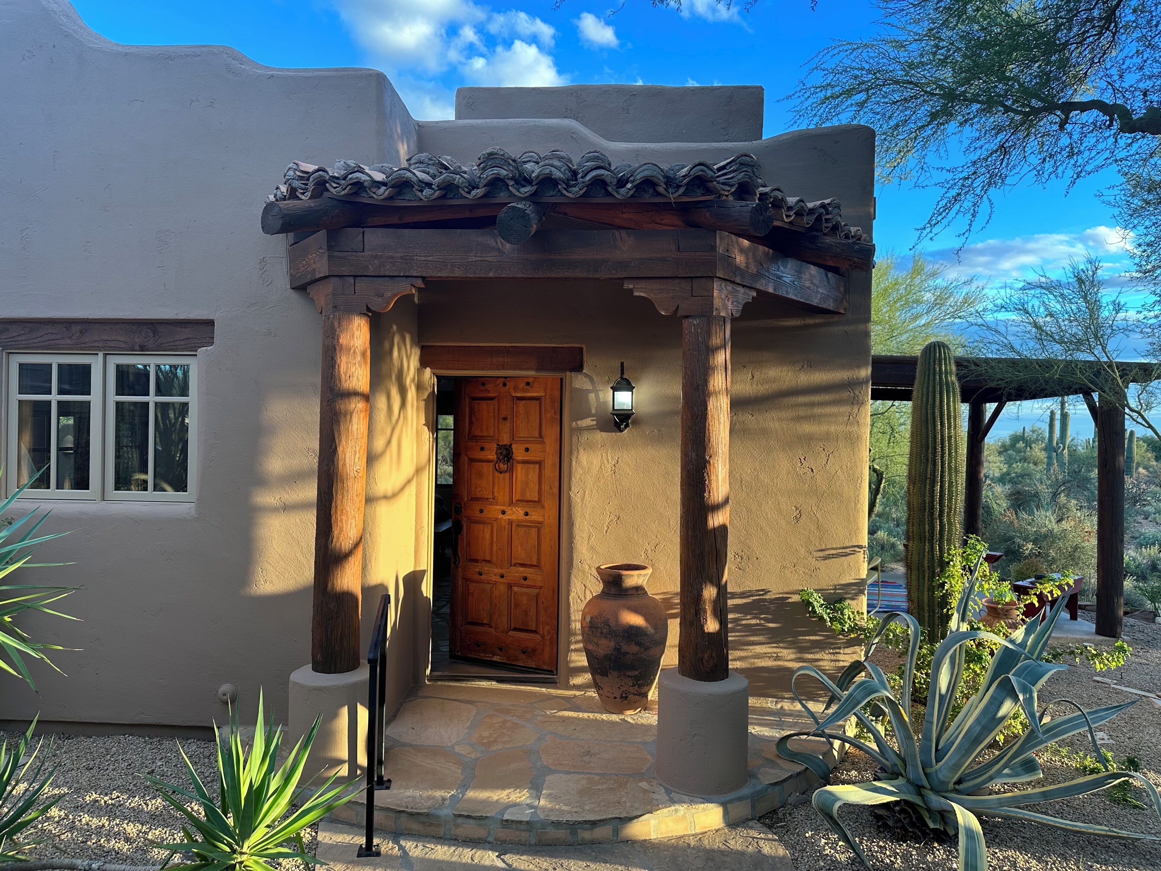 There's parking at your front door within the five-acre estate