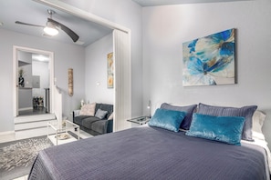 4 habitaciones, tabla de planchar con plancha, wifi y ropa de cama
