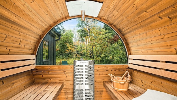 Sauna - Private Sauna + Fireplace · Wildernest Cabins #3 (Duluth)