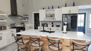 Fridge, microwave, oven, stovetop - Sea You Soon: Screened Porch, Fenced Yard, Pet-Friendly (Ocracoke)