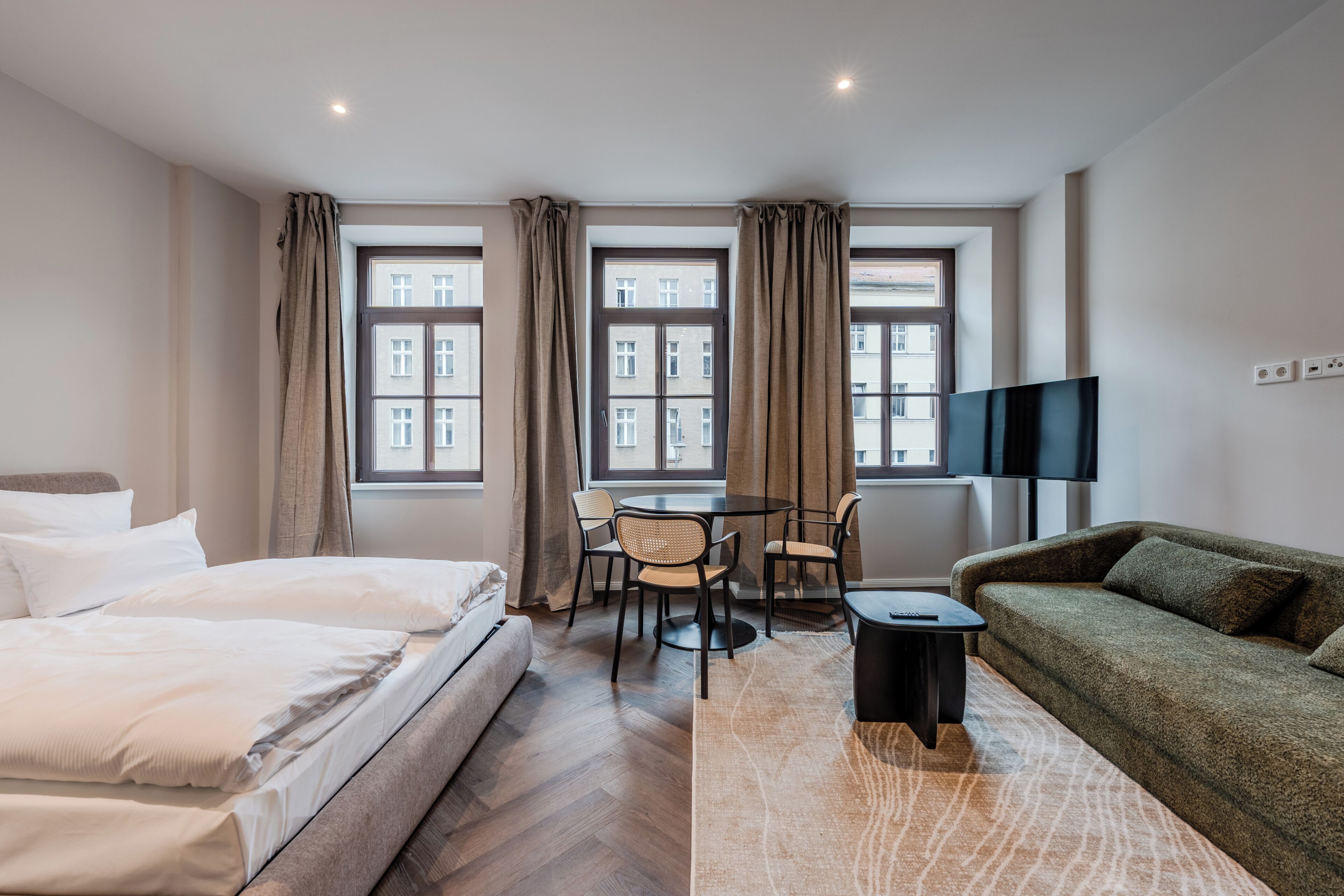 Monolocale Grand | Biancheria da letto di alta qualità, copriletto in piuma