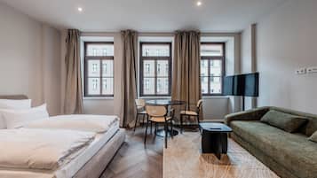 Monolocale Grand | Biancheria da letto di alta qualità, copriletto in piuma