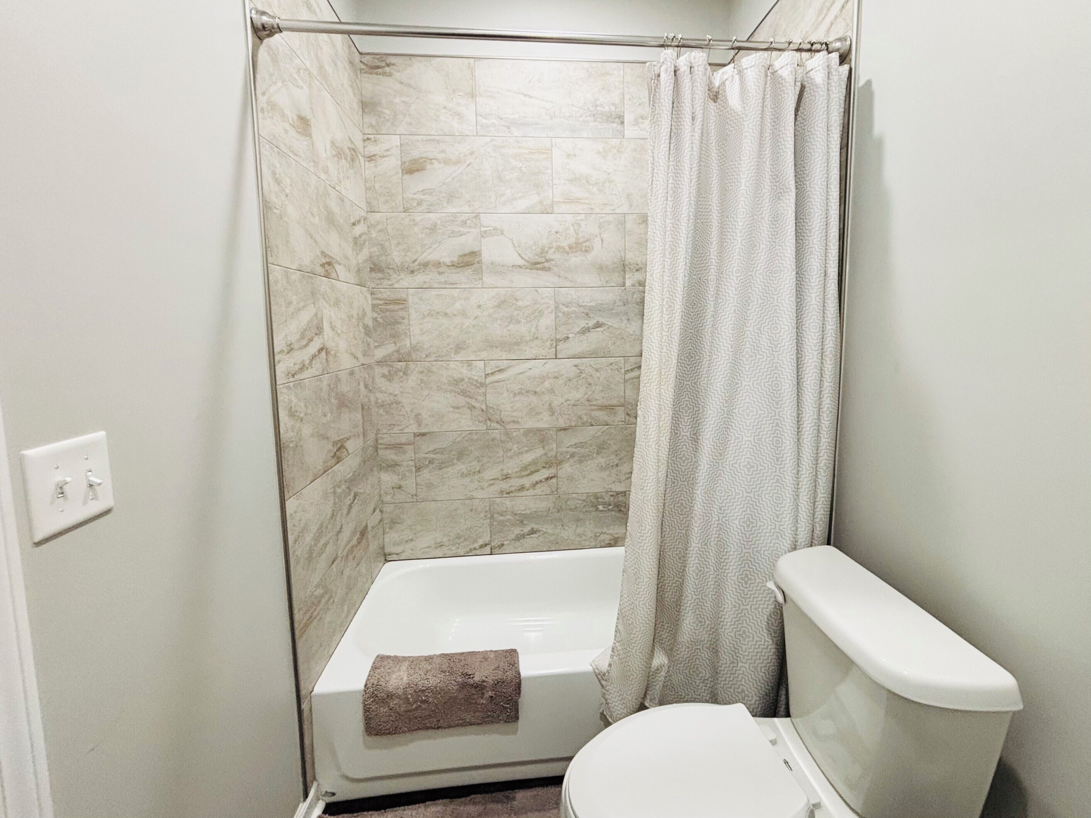 Towels, soap, toilet paper