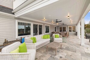 Outdoor dining - Pool, Hot Tub, Theater Room, Water Views and more! (Chatham)