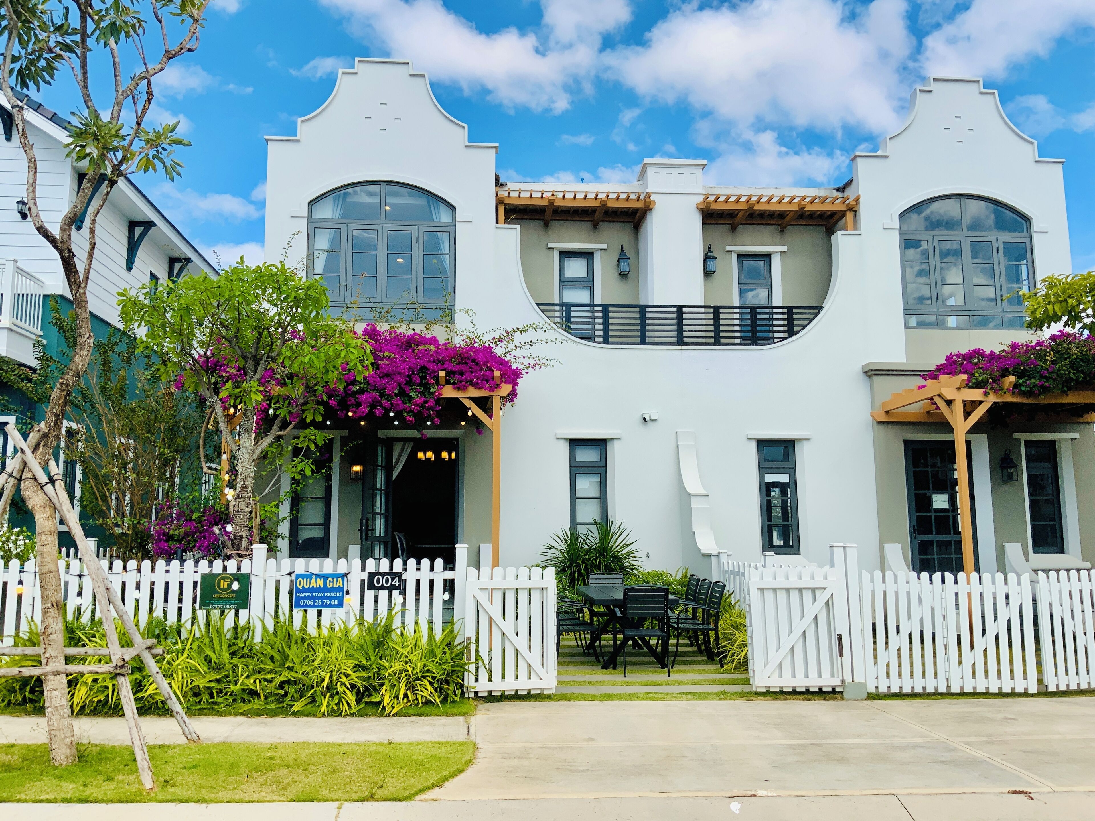 Desk, laptop workspace, blackout curtains, iron/ironing board