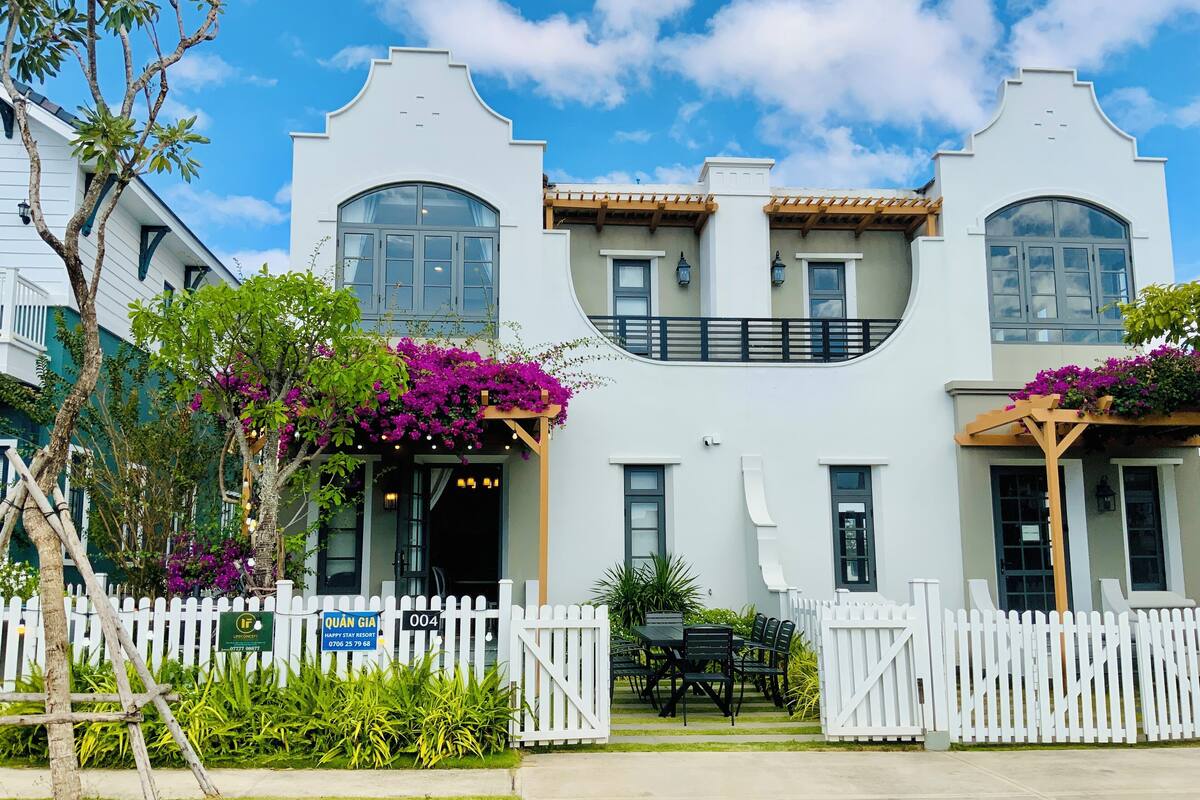Desk, laptop workspace, blackout curtains, iron/ironing board