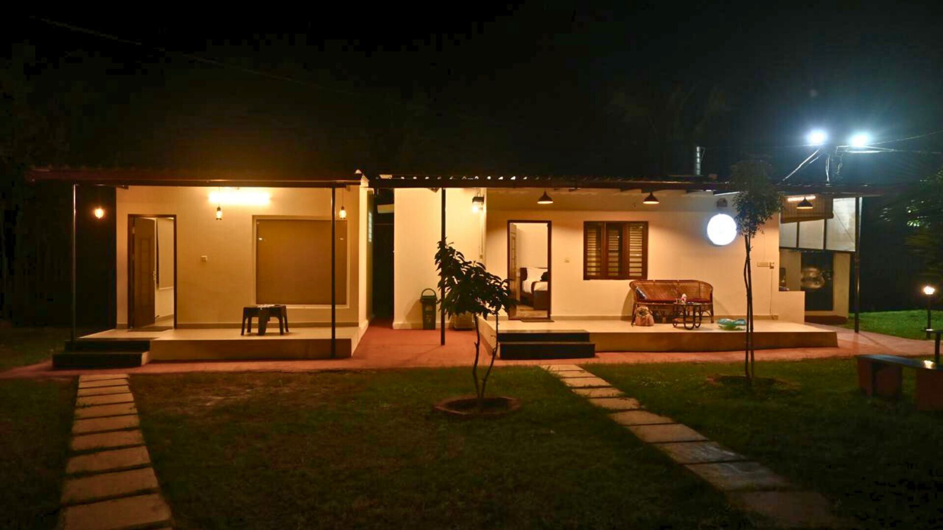 Front of property – evening/night