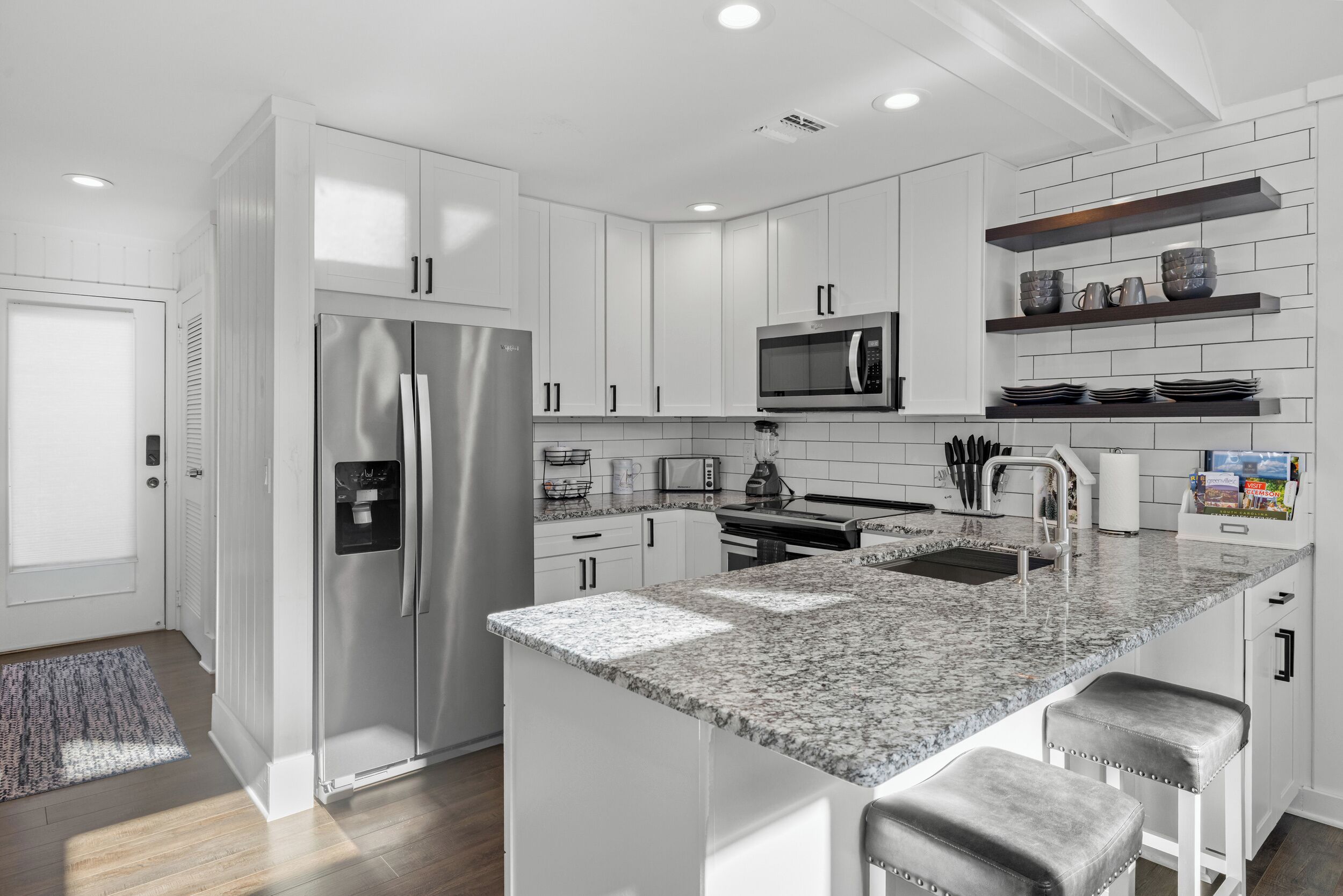 Microwave, oven, stovetop, dishwasher