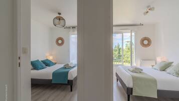 2 chambres, fer et planche Ă repasser, Wi-Fi, draps fournis