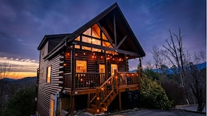 Exterior - Luxury Cabin w/ Panoramic Views • Hot Tub • Game Room • Near Dollywood (Sevierville)