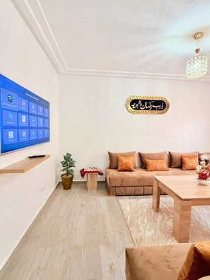 Interior - Charming 2-bedroom apartment with AC in vibrant Marrakesh (Marrakesh)