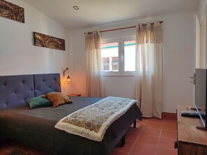 1 غرفة نوم وواي فاي وملاءات أسرّة