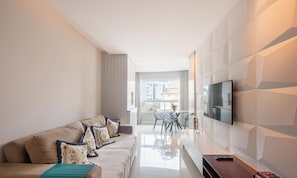 Basic Apartment | Living area - Apt w/ BBQ & Balcony, 230m From the Beach Epd0202 (Itajai)