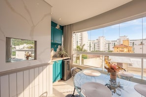 Basic Apartment | Dining - Apt w/ BBQ & Balcony, 230m From the Beach Epd0202 (Itajai)