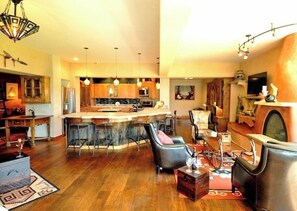 TV connectée, cheminée