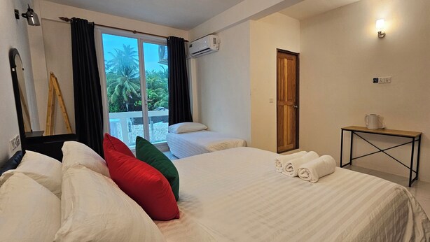 Standard Double or Twin Room, Balcony, Garden View | In-room safe, laptop workspace, iron/ironing board (on request) - Pamera Thoddoo (Thoddoo)