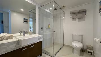 Shower, hair dryer