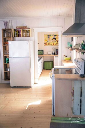 Kylskåp, mikrovågsugn, ugn och spishäll