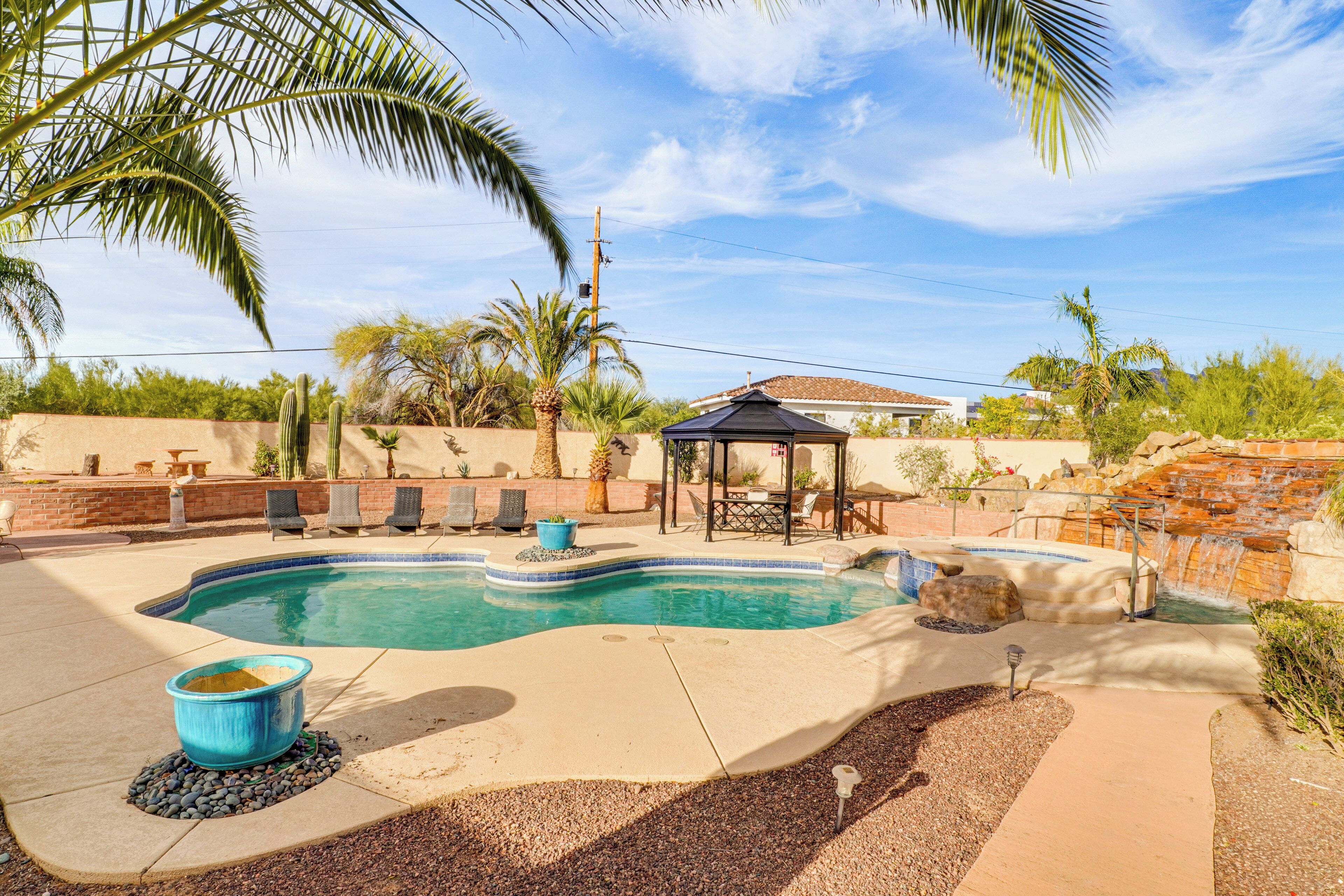 A heated pool