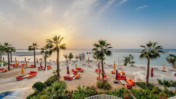 Private beach, white sand