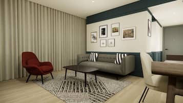 Caja de seguridad en la habitación y escritorio