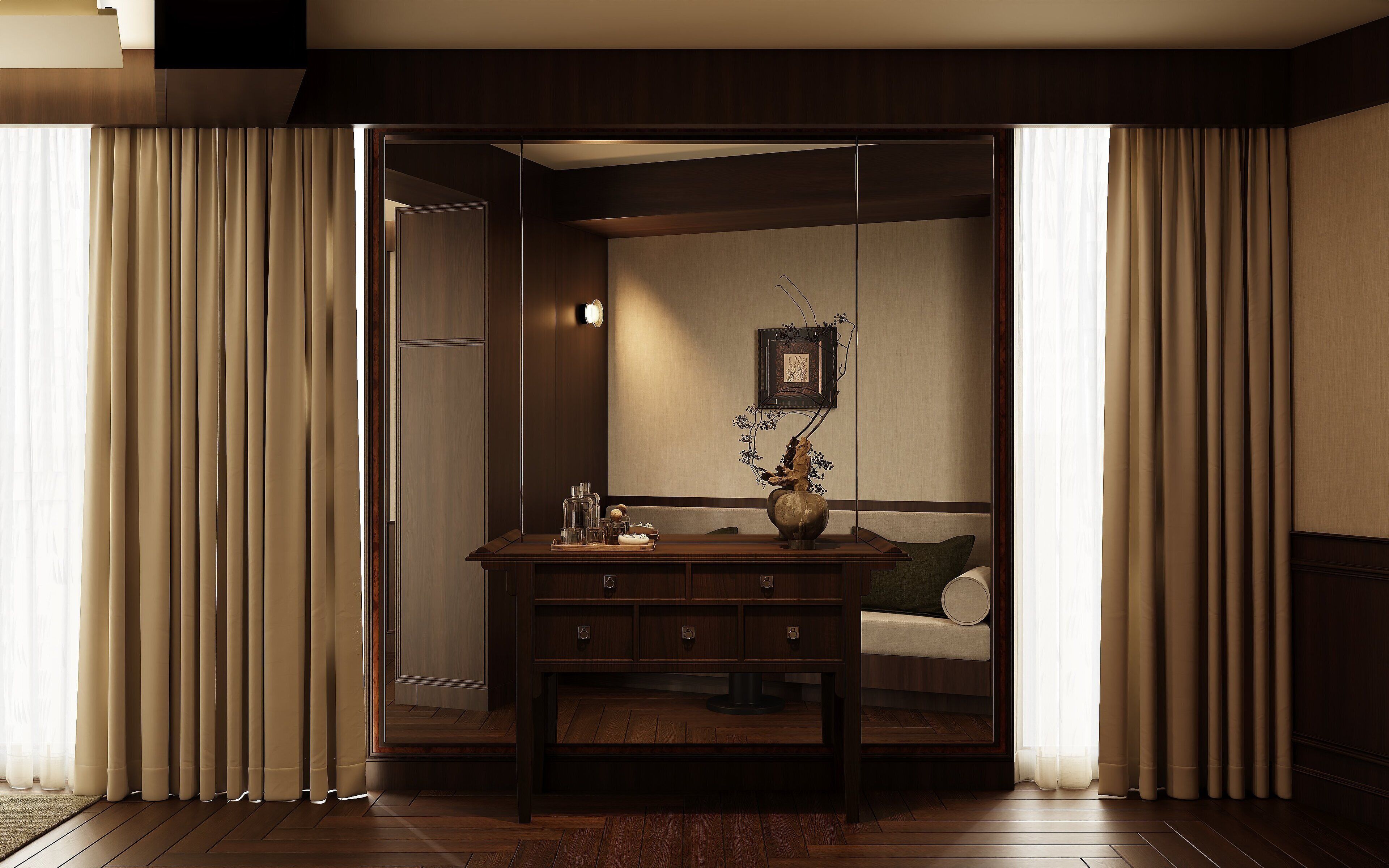 Een minibar, een kluis op de kamer, een strijkplank/strijkijzer