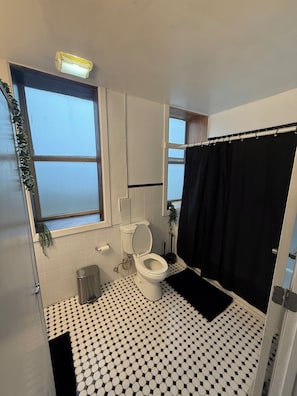 Bathroom - Pet friendly apartment 1bd in arena district with event parking (Detroit)