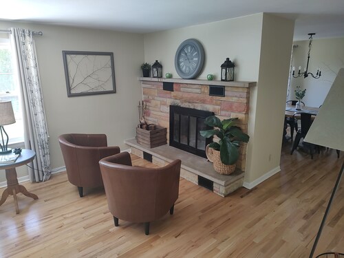 Parkside 5-Bedroom Home with Fireplace and Game Room