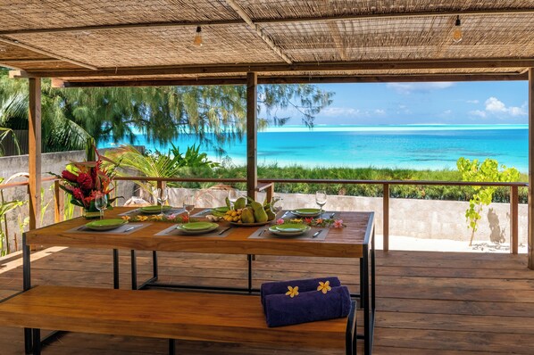 Maison, vue plage | Terrasse/Patio