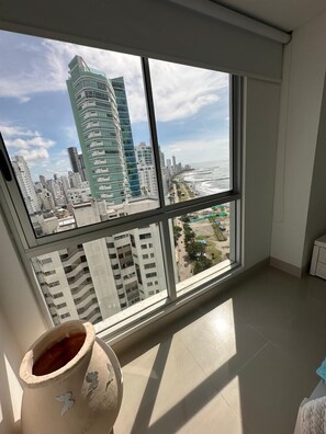 Comfort Apartment, Balcony, Beach View | Iron/ironing board, free WiFi