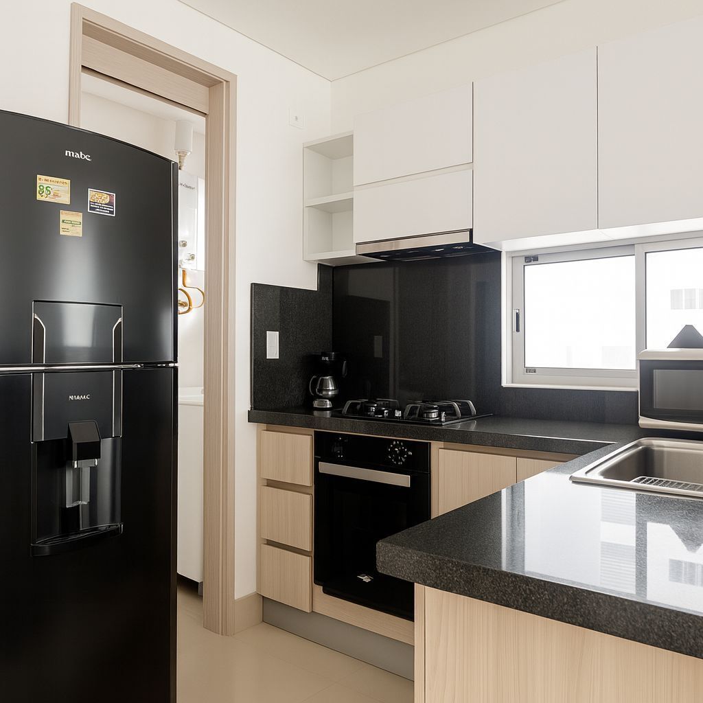 Apartamento Confort, balcón, vistas a la playa | Cocina privada