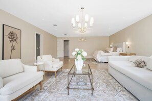 House, 6 Bedrooms, Private Pool | Living room - The Polished Pearl Estate Luxe Retreat - Pool - Spa (Saddle River)