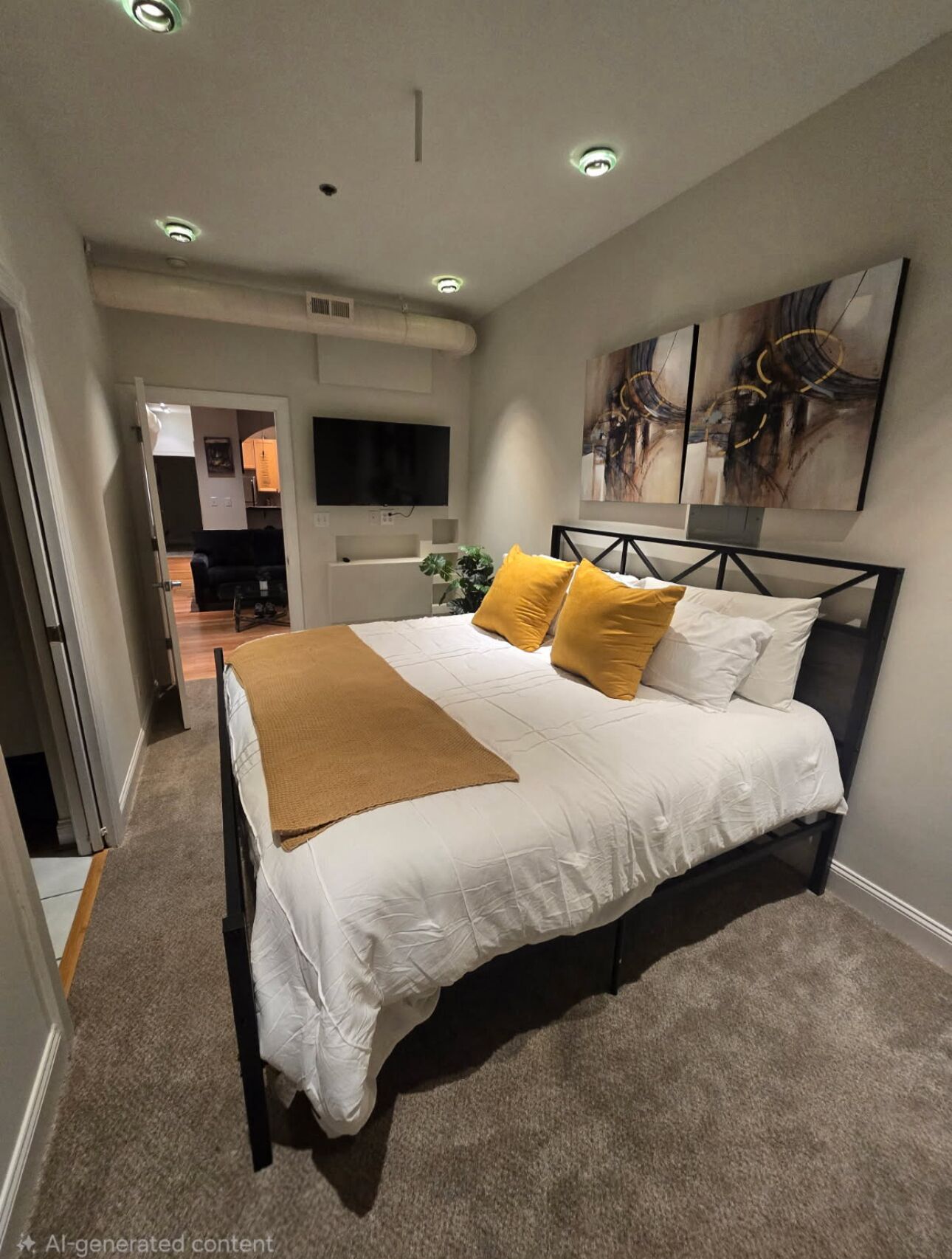 2 多间卧室、熨斗/熨衣板、免费 WiFi、床单