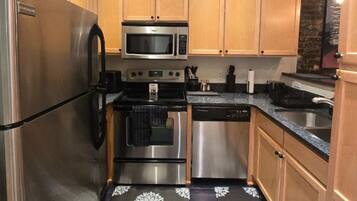Microwave, oven, stovetop, dishwasher