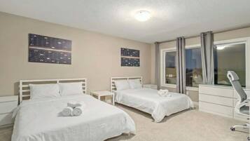 4 bedrooms, iron/ironing board, travel crib, WiFi