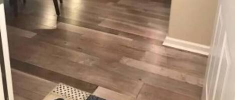 Fridge, microwave, dishwasher, coffee/tea maker