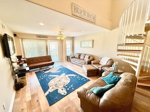 TV - Saltwater Sanctuary - 4BR North Wildwood Townhome (North Wildwood)