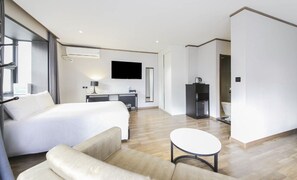 Familieværelse med 2 enkeltsenge | Skrivebord, gratis Wi-Fi