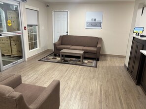 Sitteområde i lobbyen