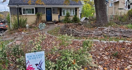 Cozy 2 bed/2.5 bath home with beautiful yard in peaceful neighborhood.