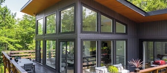 Lakefront Retreat with Hot Tub + Fire Pit + Water Views at Hyco Lake
