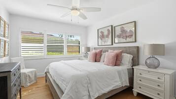 Iron/ironing board, travel crib, free WiFi, bed sheets