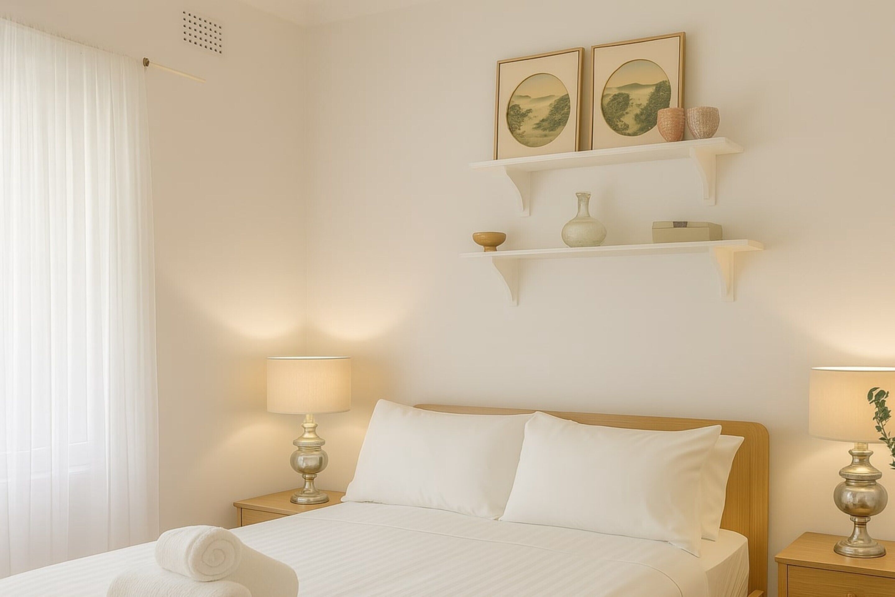 3 habitaciones y ropa de cama 